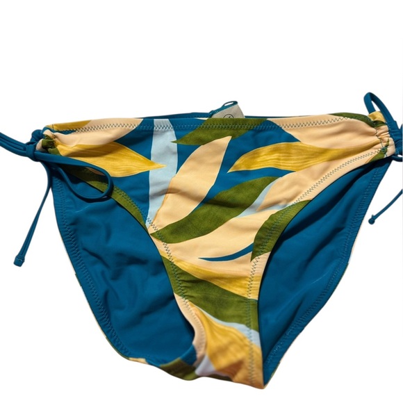 Hurley Reversible Teal Print Bikini M 8-10 - Picture 8 of 12